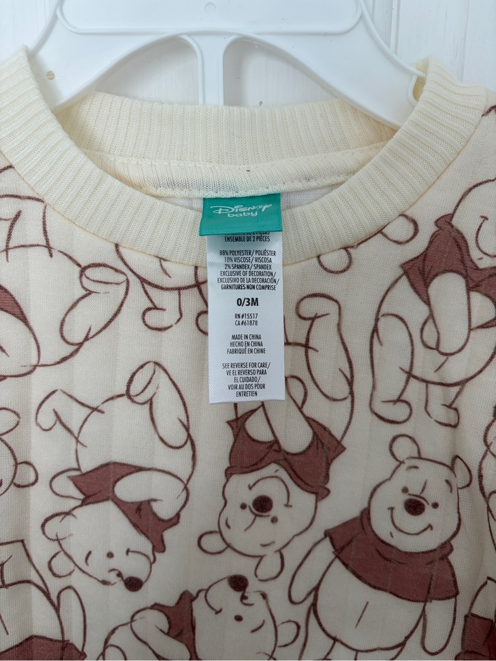 Disney Winnie the Pooh Quilted Outfit Set NWT - Picture 4 of 4